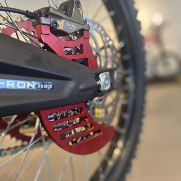 SUR-RON LB Rear Shark Fin Style Disc Guard - Red